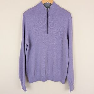 Dunning Golf Lagmore 1/4 Zip Wool & Cashmere Blend Pullover Sweater